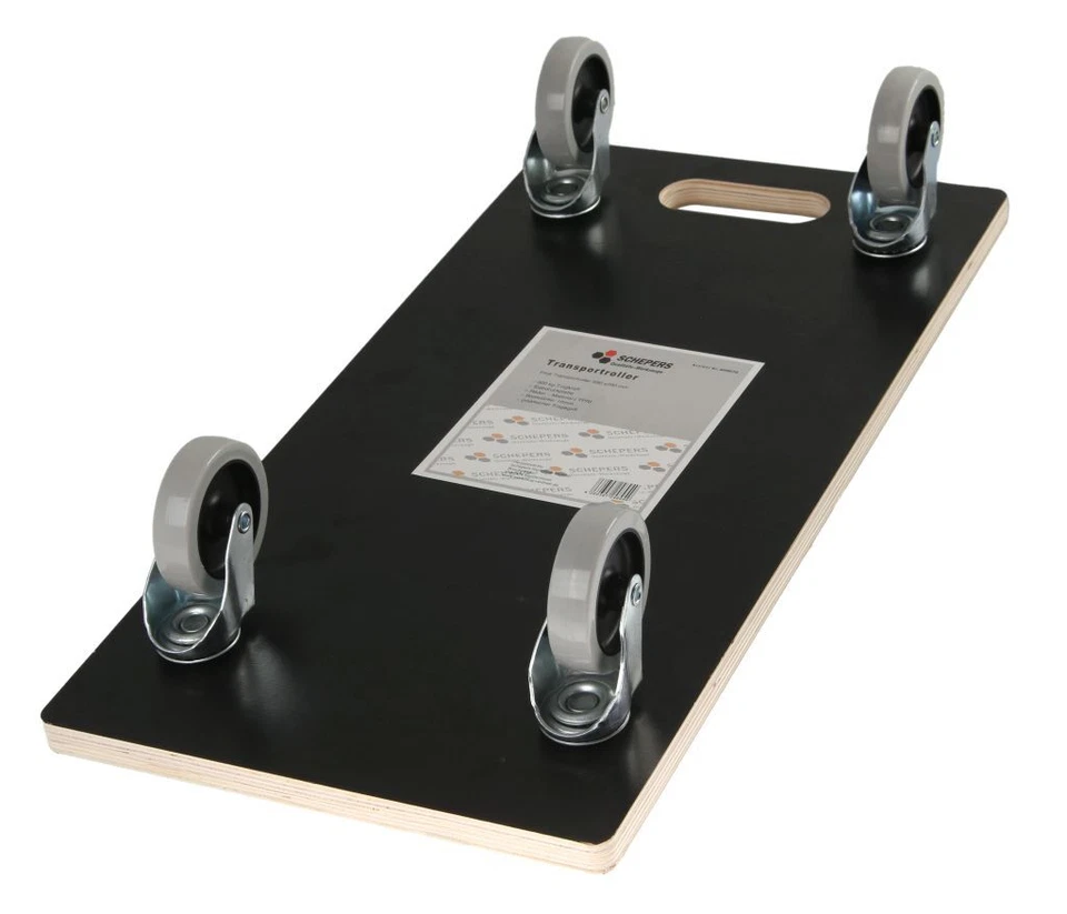Transportroller Möbelroller  Rollbrett Schichtholz TPE Rollen  200 kg  4 Stück - Bild 2 von 4
