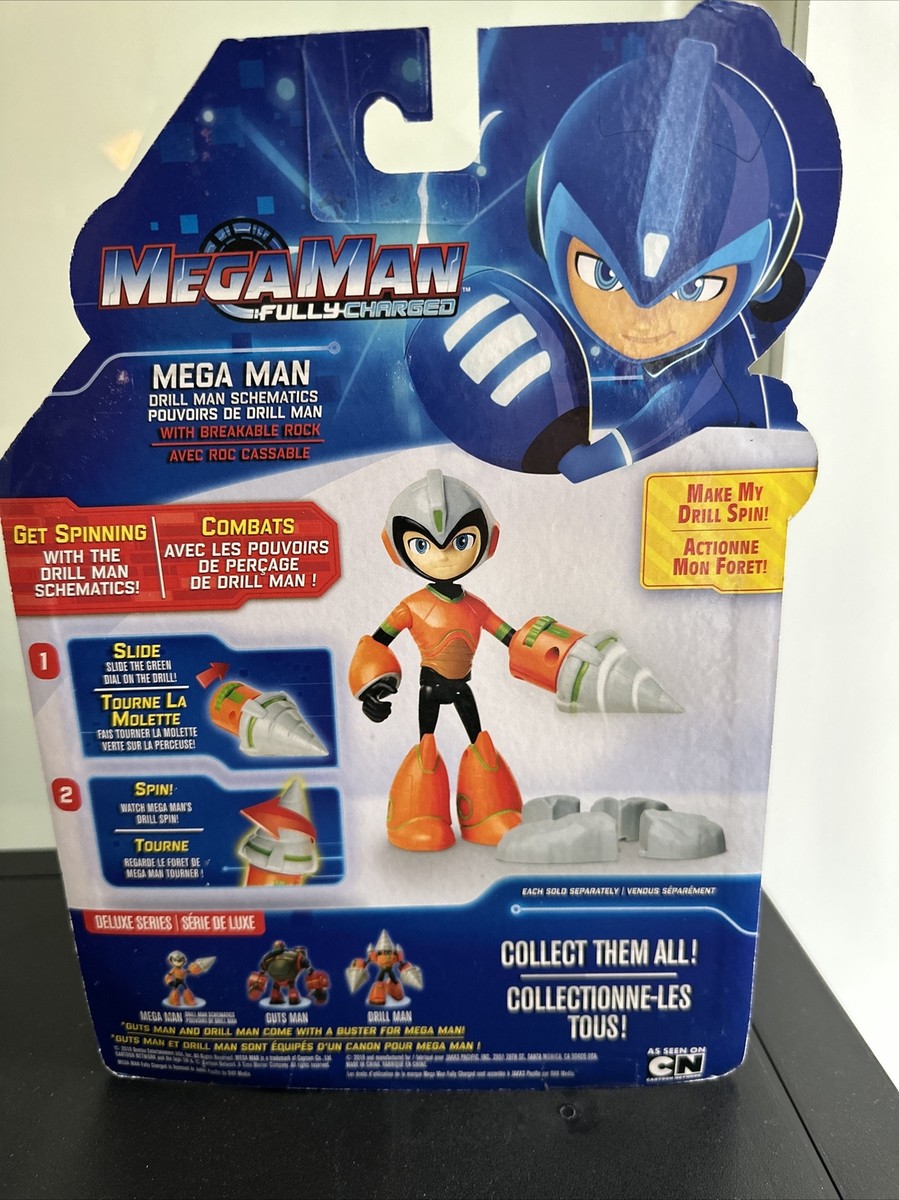 未開封 コナミ デジシンガ デジOL デジリーマン 3つセット MegaMan Fully Charged Deluxe Series Drill Man Schematics Action