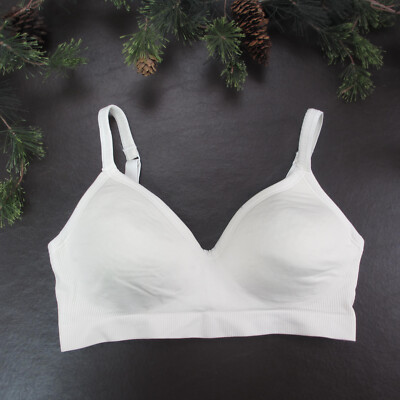 Bravado! Bra 32B White Padded Wireless Adjustable Clasp Back