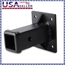 New Hitch Wall Mount, Bolt-On Receiver Tube Adapter, 2 Inch Opening Hitch Plate