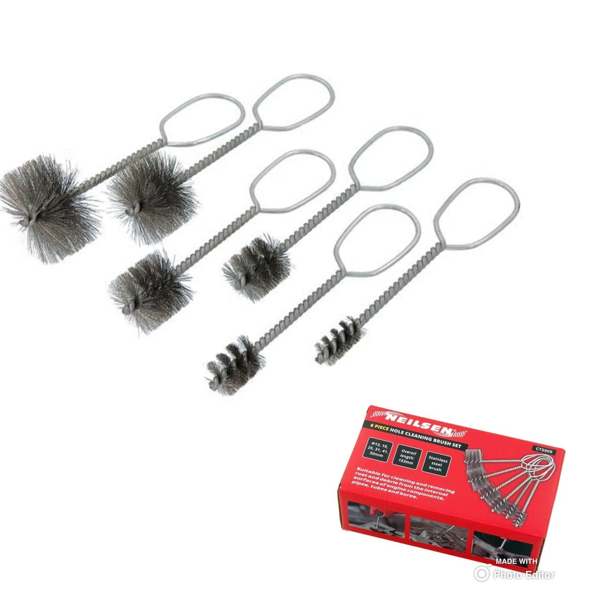Steel hole 2024 cleaning brush