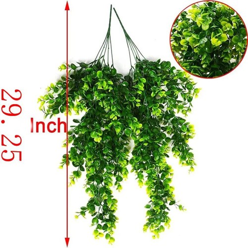 Artificial 5Forks Rattan Eucalyptus Wall Hanging Simulation Greenery Fake... - Picture 8 of 24