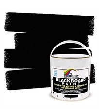 RAINBOW CHALK CHALKBOARD BLACKBOARD PAINT  2.5L LITRE BLACK