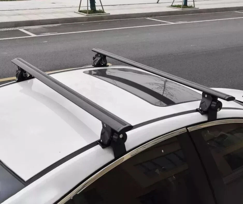 Barra transversal 2 piezas compatible con Mazda CX-9 CX9 2006-2024 sin rieles de techo bloqueable ALUMINIO Foto 4 de 4