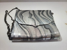 Vintage Joan Bari Gray Evening Crossbody Purse