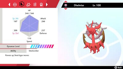 Pokemon 2781 Shiny Dhelmise Pokedex: Evolution, Moves, Location, Stats