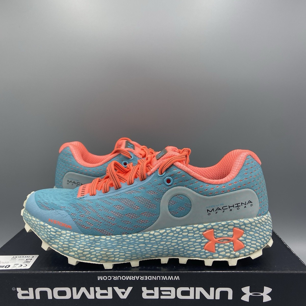 Under Armour Hovr Machina Off Road Blue Running Shoes Trainers UK