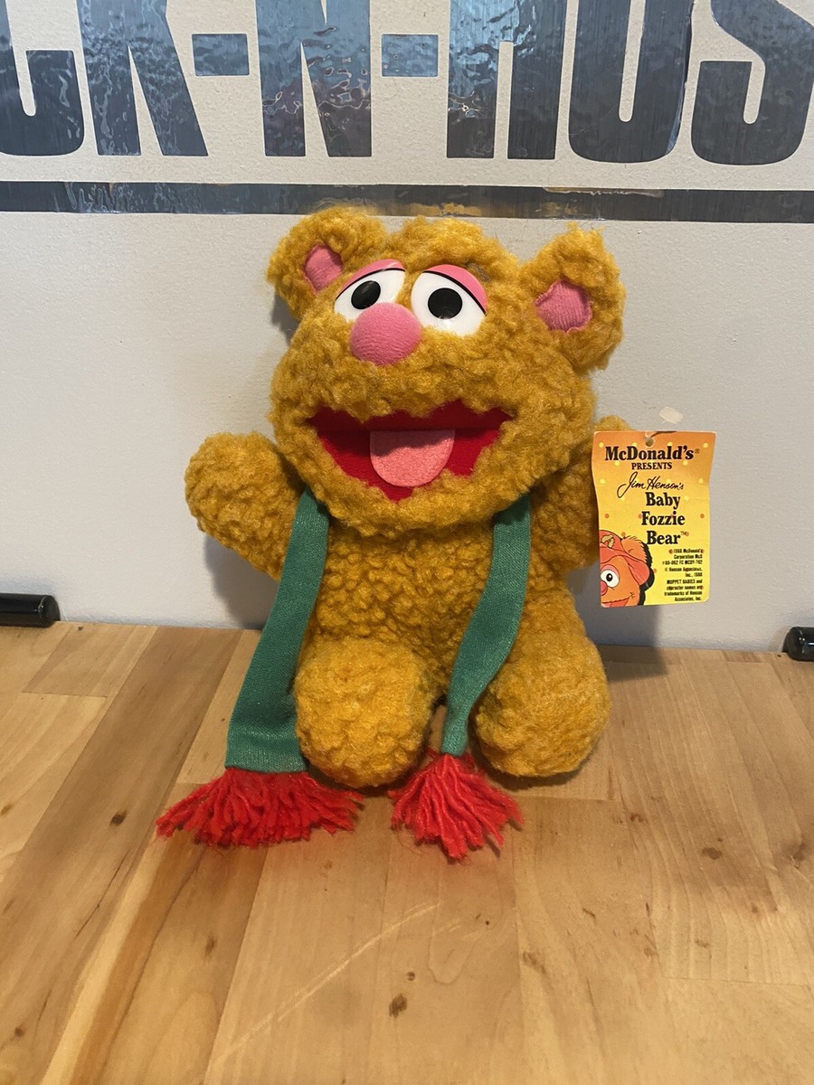 Vtg 80s-1987 McDonald's Baby FOZZIE Teddy BEAR Plush Muppets Toy