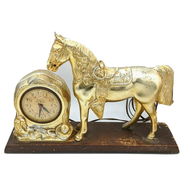 Vintage 5060's Oxford Self Starting Metal Horse Mantle Shelf Clock eBay