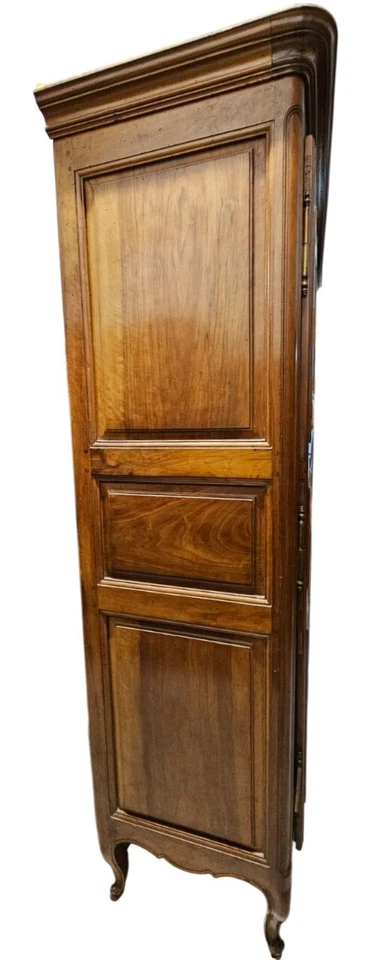 Museale Armadio Stipo Dispensa Luigi XV Parmigiano in noce - Immagine 3 di 4