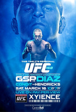 Póster de lucha UFC 158 11x17 pulgadas - Georges St-Pierre vs Nick Díaz | GSP NUEVO