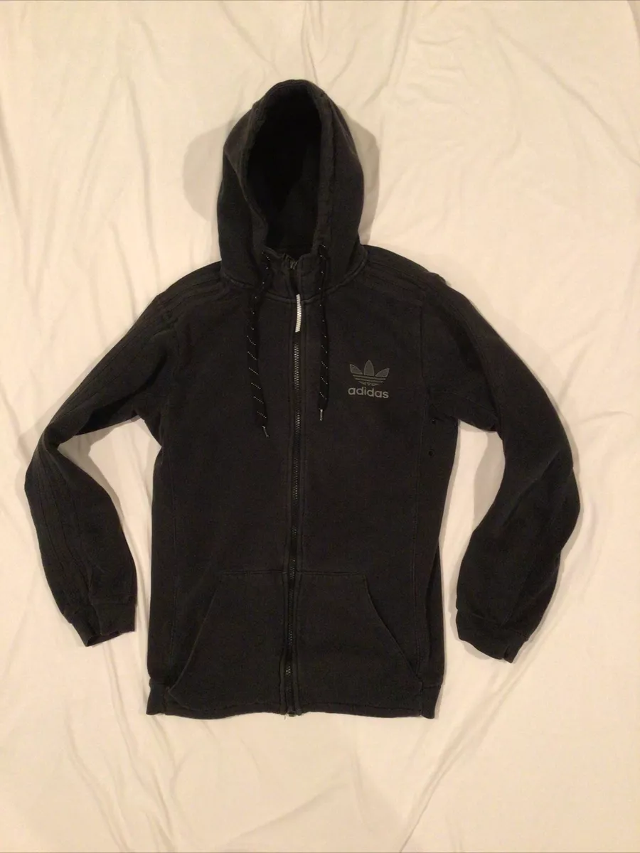 Adidas Originals Adi Edition Full Zip Men's Black Hoodie 100% Cotton Jacket  Sz S | eBay