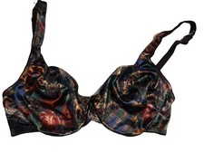 Vintage Maidenform Satin Seduction 7819 Unpadded Floral Womens 36C 2nd Skin