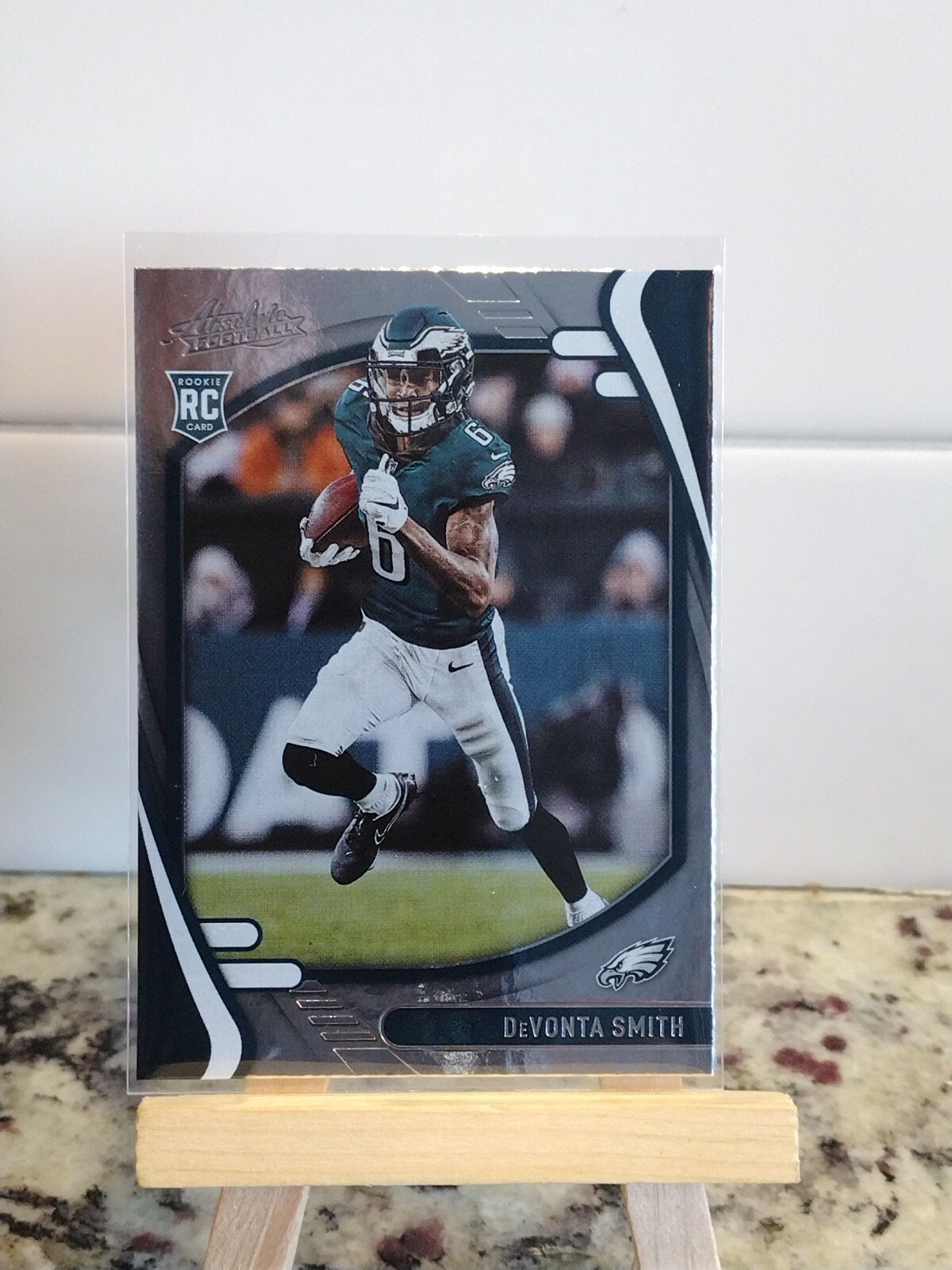 DeVonta Smith 2021 Absolute Football Foil Rookie Card #107 Eagles RC