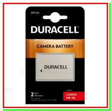 Batteria Ricaricabile DURACELL DRC10L = Canon NB-10L x Powershot G15 G3X SX60 HS