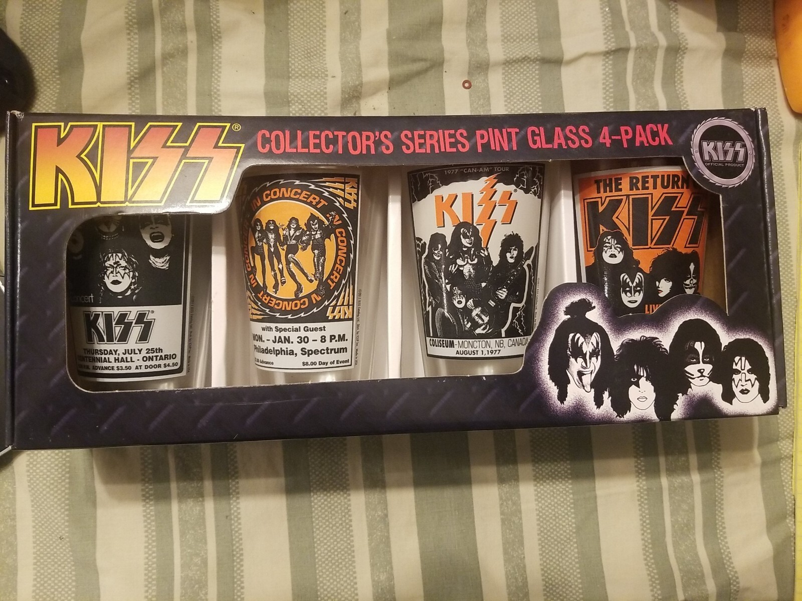 Kiss Collectors Series Pint Glass 4 Pack eBay