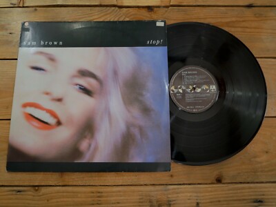 SAM BROWN STOP ! LP 33T VINYL EX COVER EX ORIGINAL 1988