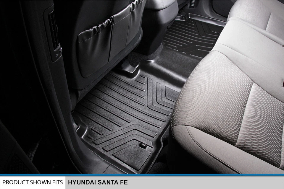 SMARTLINER Floor Mats 2nd Row Liner 2013-2018 Hyundai Santa Fe 2019 Santa Fe XL Foto 2 de 3