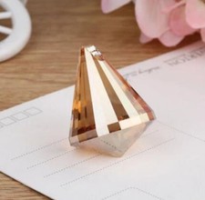 5pcs Gold champagne Crystal Chandelier Lamp Lighting Part Pendant Prisms Hanging