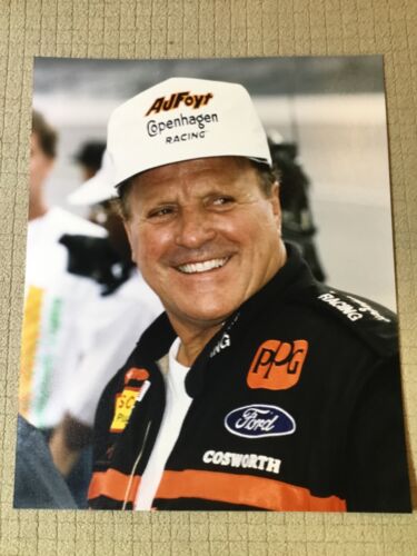 AJ FOYT 1993 INDY 500 RETIREMENT SMILING PHOTO 4 INDY 500 WINS-7X INDY CAR CHAMP - Picture 1 of 2