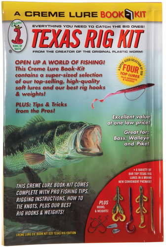 Texas Rig 18pc Book Kit - Creme Lure  - Picture 1 of 4