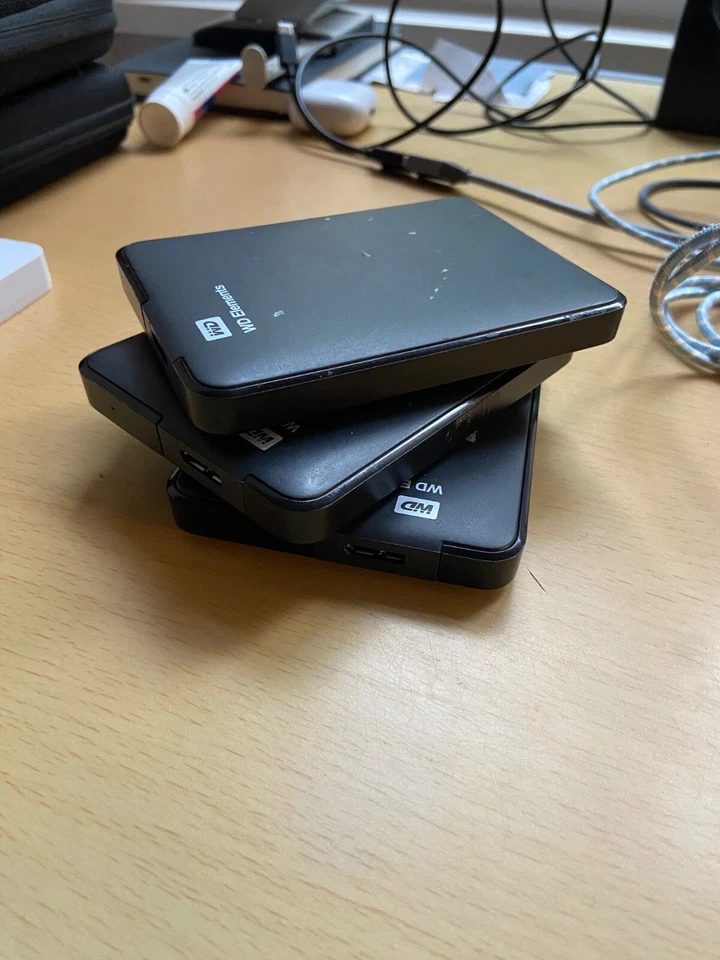 3x WD Elements Portable 1TB USB 3.0 ext. Festplatte schwarz