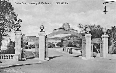 Berkeley Ca ~ Universität Sather Gate-Student Co-Op Albertype Foto Postkarte