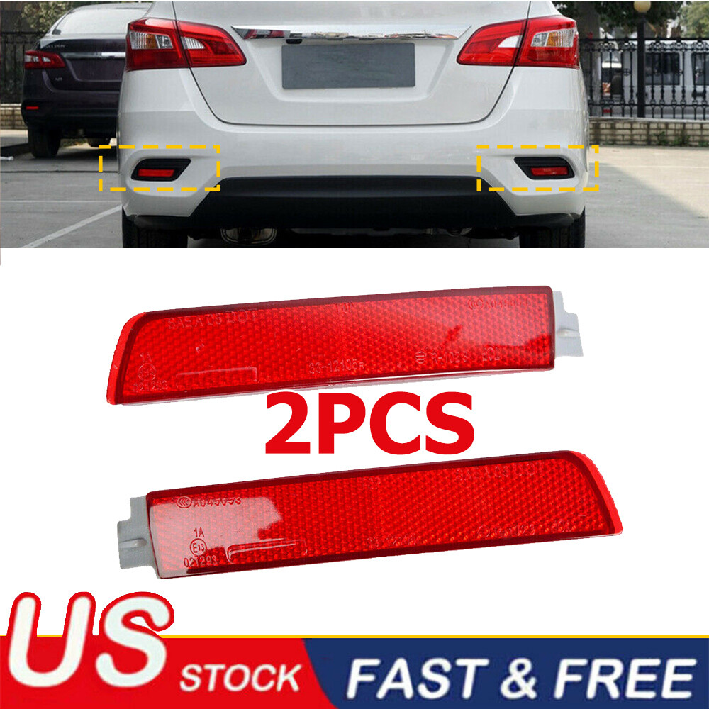 For 2013-2018 Nissan Sentra Rear Bumper Reflector Lamp Light Left+