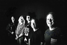 AC/DC band autographs signed 20x30 cm picture