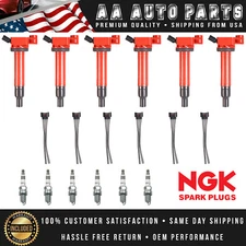 6 Energy Ignition Coil & 6 NGK Spark Plug & 6 connectors for 04-08 Toyota Solara