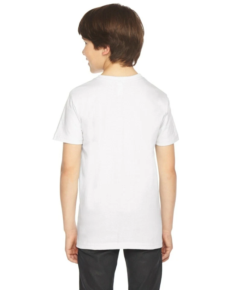 American Apparel Unisex Kids Fine Jersey Short-Sleeve T-Shirt 2 Pack size 10 E14 - Image 3 of 4