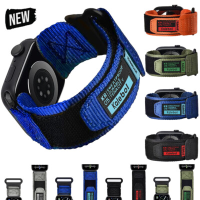 Nylon Sport Armband für Apple Watch Ultra Series 11 10 9 8 7 6 5 4 SE 3 38 -49mm