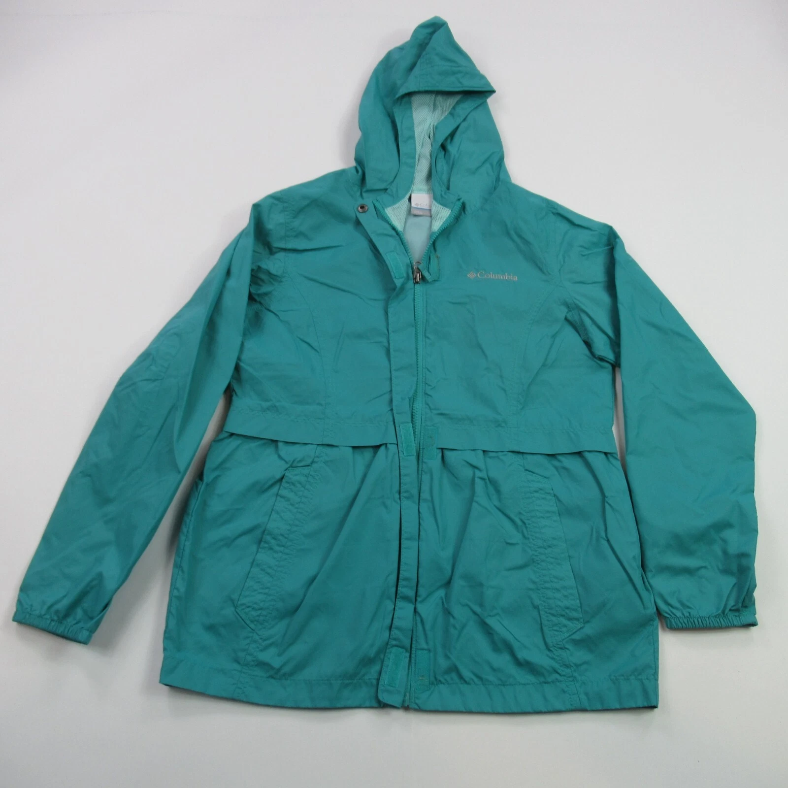 Columbia Jacket Girls Large Long Sleeve Hooded Pockets Lightweight Outdoor