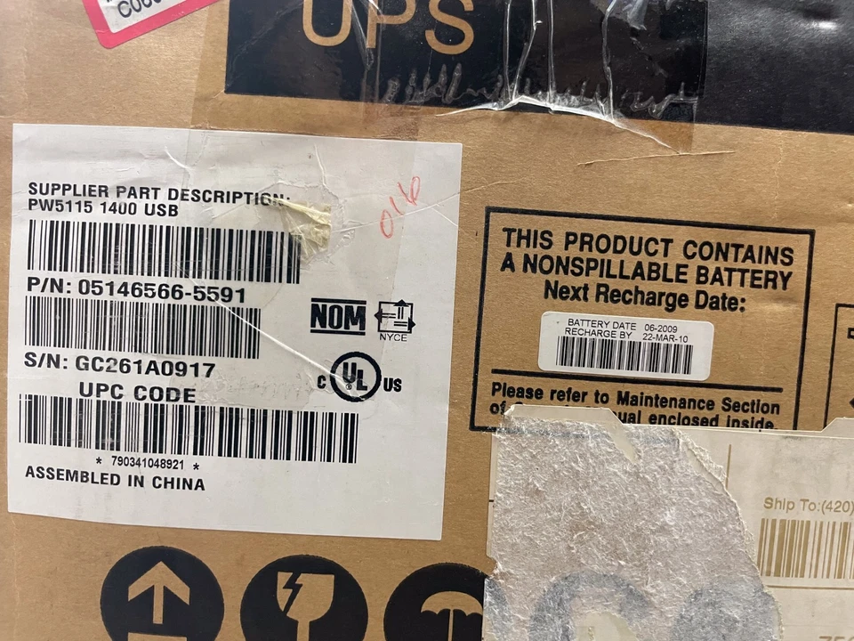 Eaton PW5115 1400 USB UPS 1000VA 950W 120V 6-Outlet OpenBox Expired Battery READ - Image 4 of 4