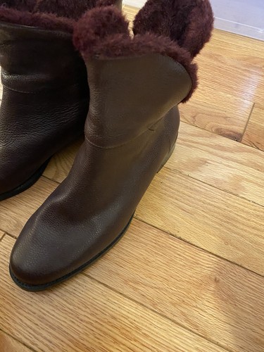 H by Halston Olga Botas al Tobillo Cuero Gris Talla 8M Confort - Imagen 2 de 6