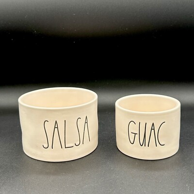 Rae Dunn Guac and Salsa Dip Bowl Dish Set 