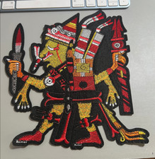 Parche grande Xipe Totec Dios Azteca, 9 pulgadas Parches para planchar, México, México, #27