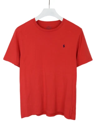 Polo Ralph Lauren T-Shirt Garçon XL Rouge Col Rond Manches Courtes - Photo 1/4