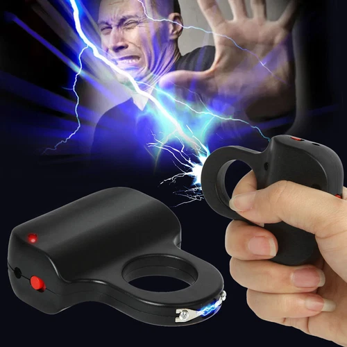 Anello Dito Elettroshock Requisito di Autodifesa per Scherzo⚡ - Foto 7 di 17