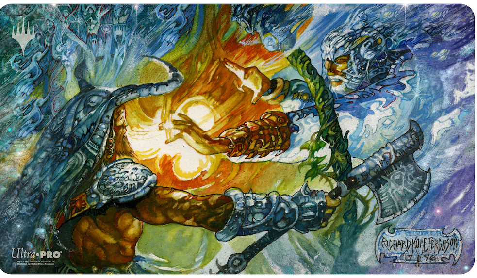 Arcane Denial Stitched MTG Play Mat SIGNED Richard Kane Ferguson