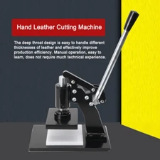 Leather Cutting Manual Hand Press Leather Embossing Leathercraft Mold Die Cutter