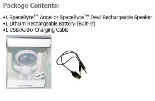 Altavoz Musibytes Space Byte Angel Mini MP3 iPod iPhone 4 5 6 plus Foto 2 de 3