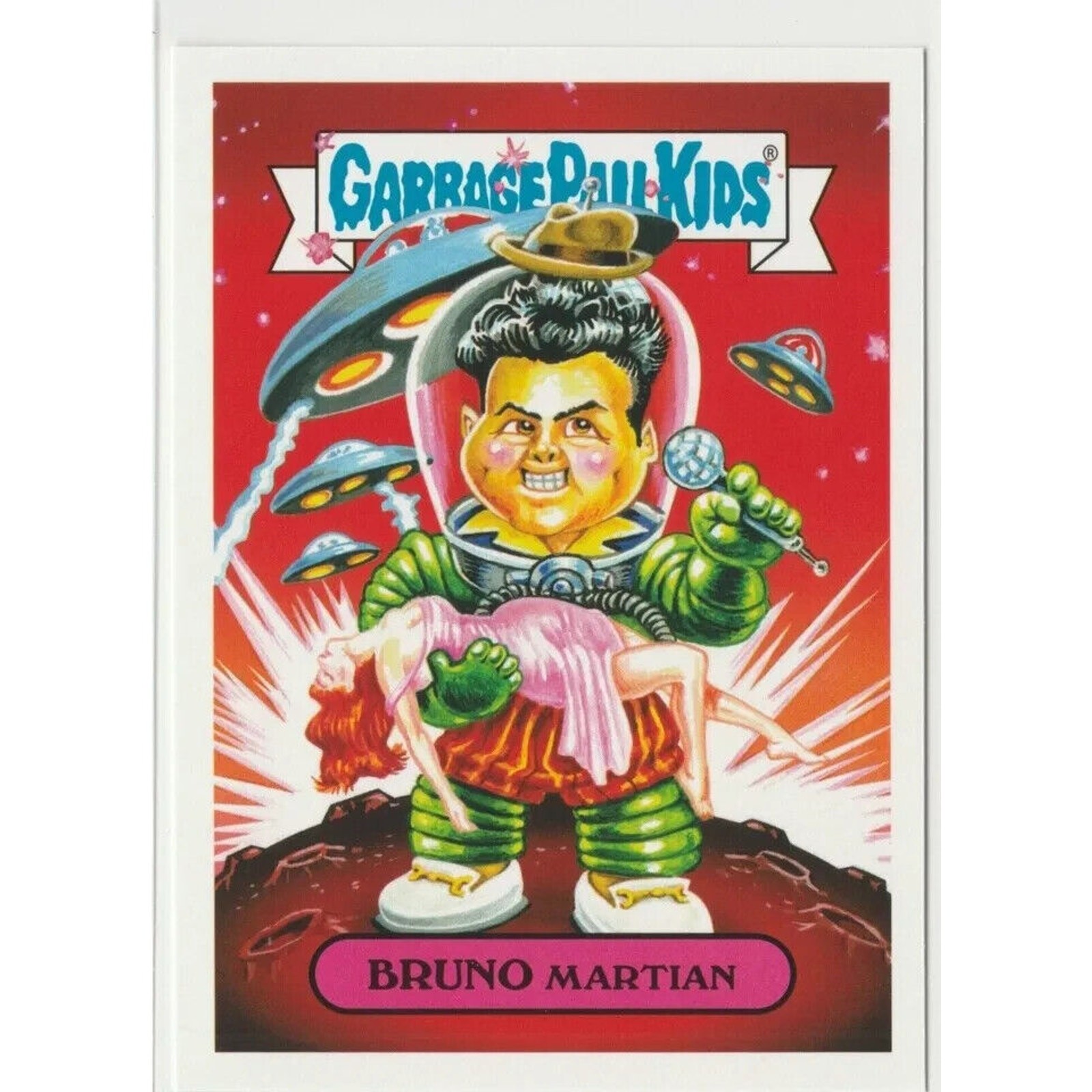Bruno Martian #10a Garbage Pail Kids GPK Bruno Mars Attacks