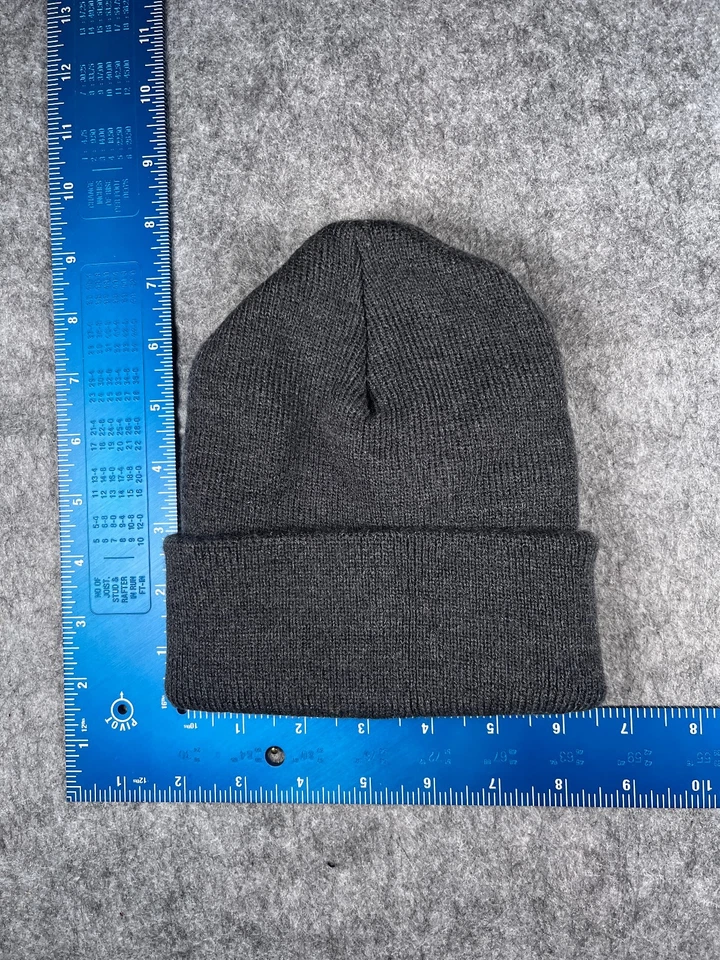 Carhartt Gorro Toque Juvenil Niño Pequeño Talla Única Gris Tejido 100% Acrílico Esquí Exterior Foto 4 de 4