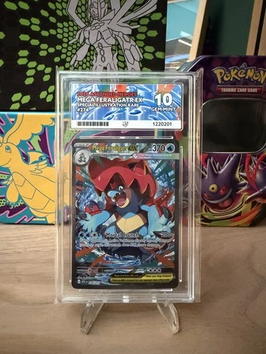 Mega Feraligatr EX Special Illustration Rare 274/217 Ascended Ace 10 Gem Mint