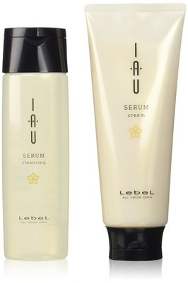 LebeL IAU SERUM Cleansing Shampoo 200mL & Cream Treatment 200mL set