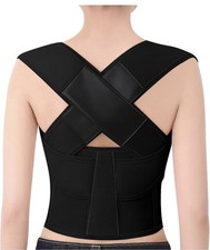 Posture Corrector for Women  Men Back Brace Shoulder Straightener Size M Black