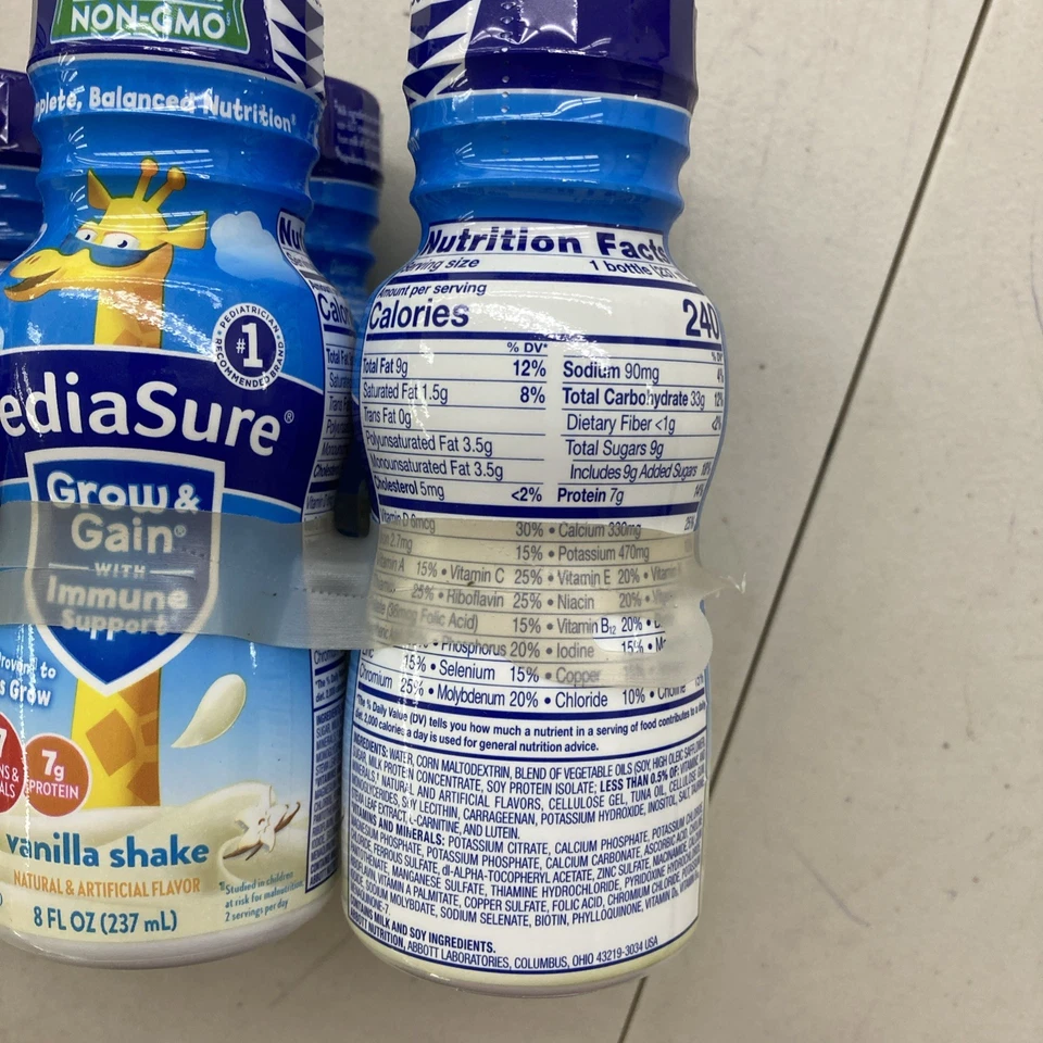 PediaSure Abbott Batido Nutrición Equilibrada Completo Sabor Vainilla 8oz Paquete de 6 Foto 3 de 4