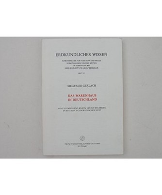 Das Warenhaus in Deutschland [Erdkundliches Wissen], Gerlach, Siegfried