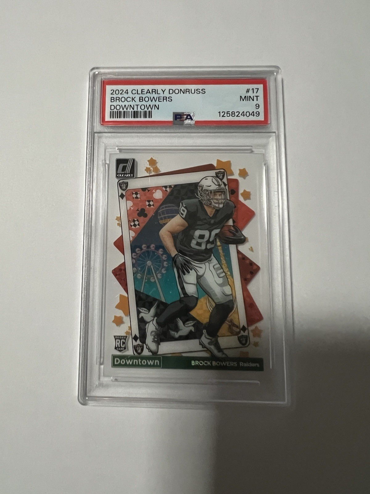 2024 Panini Clearly Donruss - Downtown Brock Bowers #17 (RC)